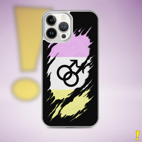 Twink Pride Flag Ripped Reveal Clear Case for iPhone®